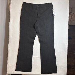 NYDJ Black Slim Ponte Knit Lift+Tuck Technology Trousers sz 16 MSRP $110 CHARCOL